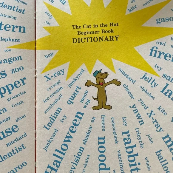 1964 THE CAT IN THE HAT BEGINNER DICTIONARY BOOK - Picture 7 of 10